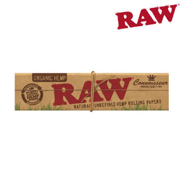 RAW ORGANIC HEMP KS SLIM CONNOISSEUR W/ TIPS