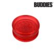 Picture of BUDDIES PLASTIC 2.25" GRINDERS w/DIAMOND TEETH &amp; MAG, BOX/16, INCL: CLEAR, BLUE, GREEN &amp; RED