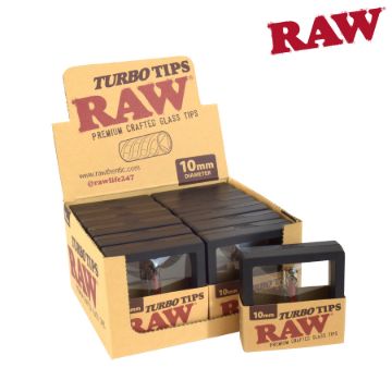 Picture of RAW GLASS BLACK TURBO TIPS - 10mm
