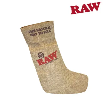 RAW LINEN CHRISTMAS STOCKING